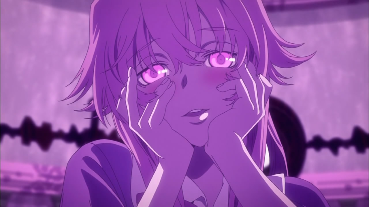 Mirai Nikki Ep. 1: Let's look into the future to cheat on a math test!
