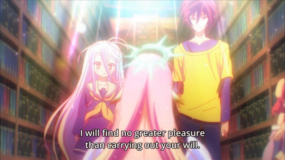 Girl from no game no life sex scene
