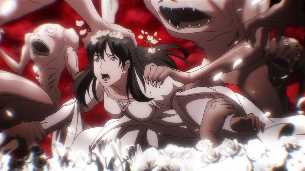 Parasyte Ep. 11: There was a hole here. It's gone now.